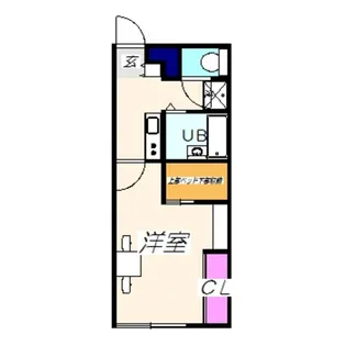 レオパレス颯【202号室】の間取り