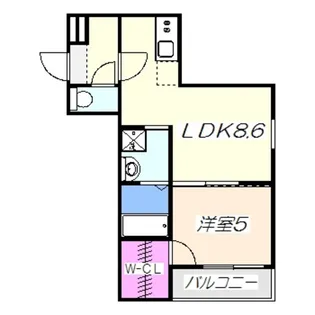 フジパレス堺三国ヶ丘Ⅱ番館【2階】の間取り