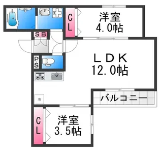 AVANTIO ASAKAYAMA(アバンティオ浅香山)【1階】の間取り