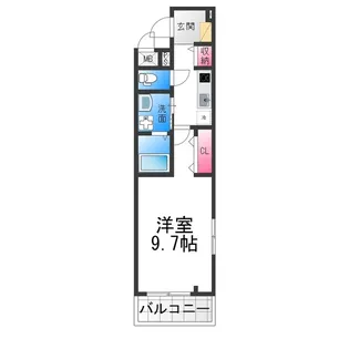 ヒカルサ堺市文珠橋通Ⅱ【1階】の間取り