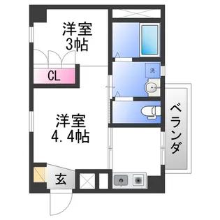 エヌエム・トラント・ヌフ・ウエスト【1階】の間取り