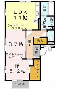 パルクソレイユ Ⅰ【1階】の間取り