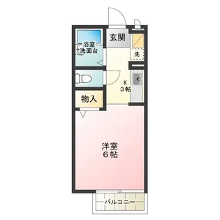 アメニティ大美野 B【1階】の間取り