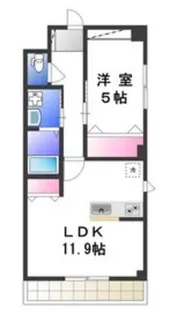 サニーコート香ヶ丘【1階】の間取り