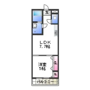 フジパレス草尾【1階】の間取り