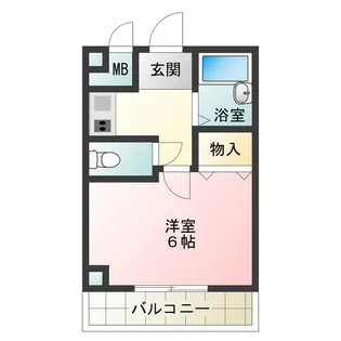 1Kの間取り画像