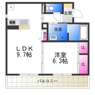 Casa TKY【302号室】の間取り