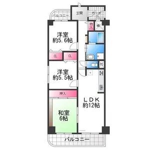 ブリッジフィールドⅠ【4階】の間取り