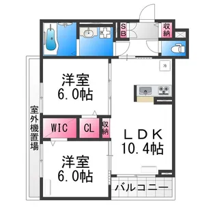 シェール【2階】の間取り