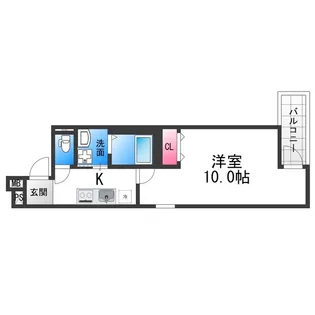 フジパレス上野芝Ⅲ番館【1階】の間取り
