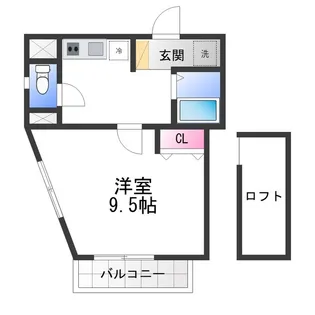 ABBEY ROAD【3階】の間取り