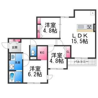 Gran Vievle北花田【2階】の間取り