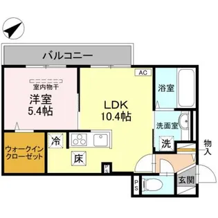 メゾン・ド・フルーレ桜【1階】の間取り