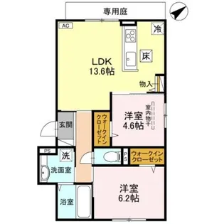 メゾン・ド・フルーレ桜【2階】の間取り