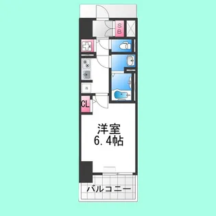 S-RESIDENCE堺湊駅前azure【14階】の間取り