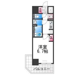 S−RESIDENCE堺湊駅前azure【4階】の間取り