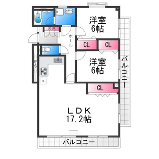 オークヒル【3階】の間取り