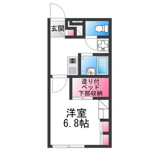 レオパレス旭ヶ丘【2階】の間取り