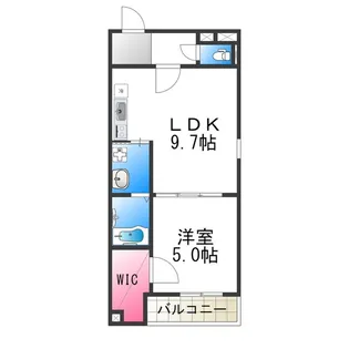 フジパレス湊駅北ノース【3階】の間取り
