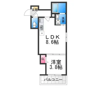 F asecia Phanes【1階】の間取り