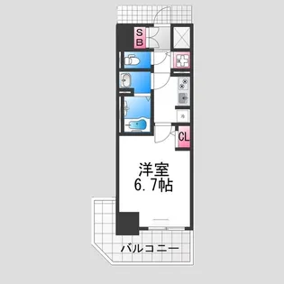 S−RESIDENCE堺湊駅前azure【3階】の間取り