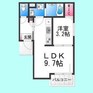 REGALEST Havena【1階】の間取り