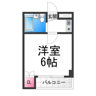 1Kの間取り画像