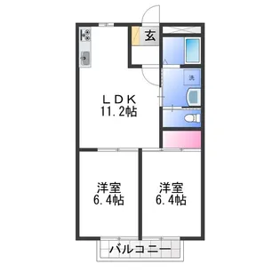 サマックスYUⅠハイツ【1階】の間取り
