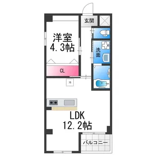 flores de cerezo(フローレス デ セレッソ)【303号室】の間取り