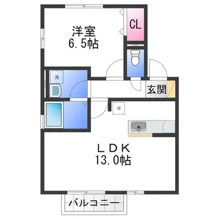 サンフィールド Ⅱ棟【1階】の間取り