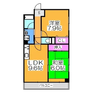 パストラルクール【603号室】の間取り