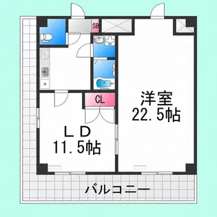 グレイス堺【1002号室】の間取り