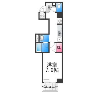 スタイルナイン【405号室】の間取り