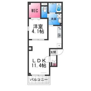 オガールコートナカモズ【2階】の間取り