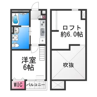 クレアーレ雅(クレアーレミヤビ)【205号室】の間取り