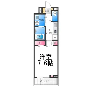 ヒカルサ堺市文珠橋通Ⅱ【3階】の間取り