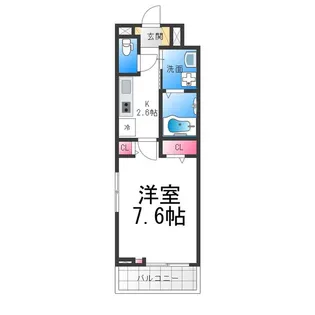 ヒカルサ堺市文珠橋通Ⅱ【3階】の間取り