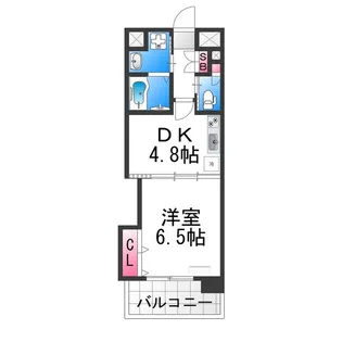 W.O.B.SAKAI(ウォブサカイ)【6階】の間取り