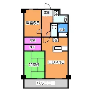 サンライズ三国ヶ丘【2階】の間取り