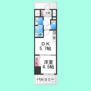 ARCA堺綾之町【201号室】の間取り