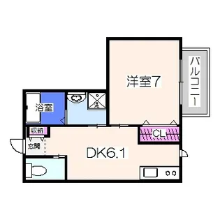 フェリシアパレス堺【303号室】の間取り