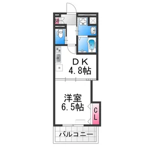 W.O.B.SAKAI(ウォブサカイ)【5階】の間取り