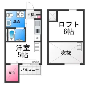 La Luce(ラ・ルーチェ)【202号室】の間取り