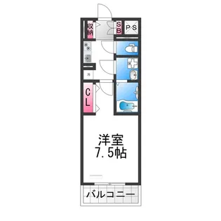 S−RESIDENCE堺市駅前【6階】の間取り