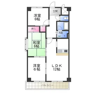 カナート浅香【4階】の間取り
