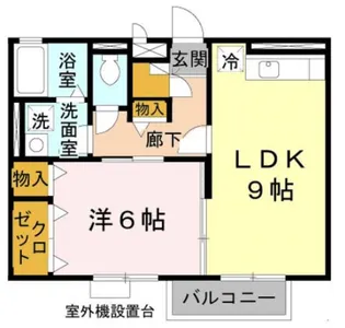 メルベーユS【202号室】の間取り