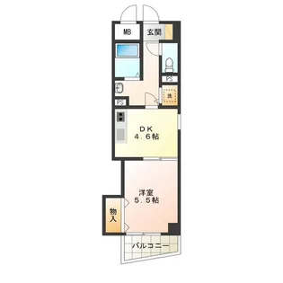 リアルなかもず【6階】の間取り