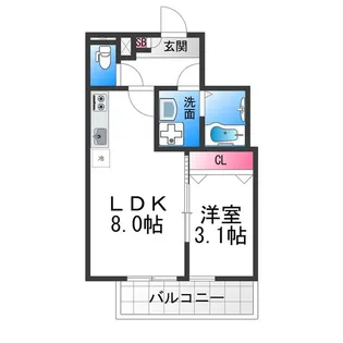 (仮称)ジーメゾン西湊ウィシエ【2階】の間取り