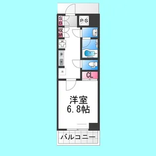 サザンクレスト堺東【305号室】の間取り