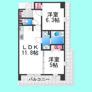 プレステージ11番館【2階】の間取り